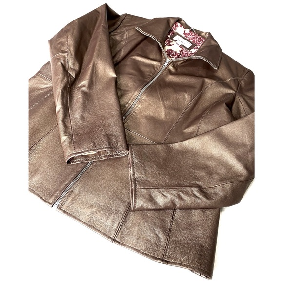 Wilson's Leather Maxima Winter Women's Jacket Copper Metallic - Picture 8 of 17